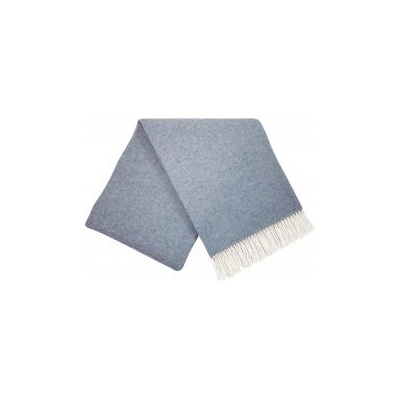 Interblanket Кашмирено Одеяло - Рибена Кост - Нежно Синьо С Ресни - 140x200 См