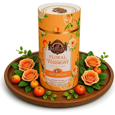 BASILUR Floral Harmony Rosy Orange papír 75 g