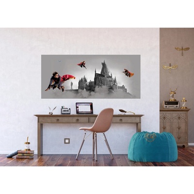Ag Design FTDNH-5517 Dětská vliesová fototapeta na zed' Harry Potter Famfrpálové Trio, rozměry 170 x 75 cm