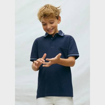 MAYORAL Поло тениска къс ръкав джоб тъмносиньо за момче Mayoral