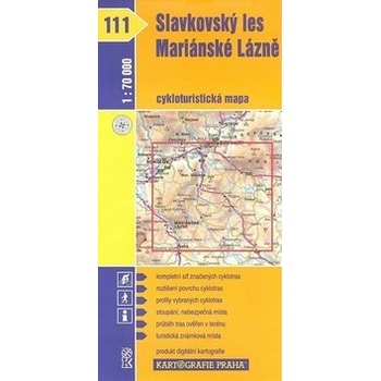 Slavkovský les Mariánské lázně mapa 1:70 000 č. 111