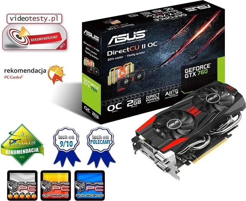 Asus Carte graphique Asus GTX760-DC2OC-2GD5 (GTX760-DC2OC-2GD5) - Achat