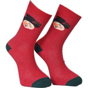 Vodo Червени мъжки коледни чорапи
