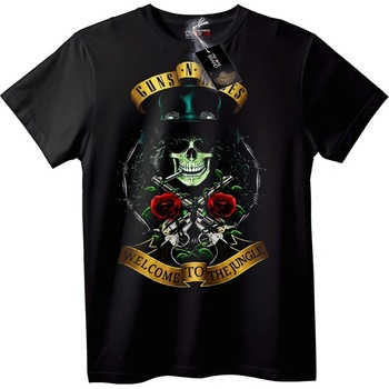 NOONEBRAND Тениска с череп Guns N' Roses - 2XL, Black