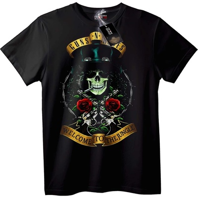 NOONEBRAND Тениска с череп Guns N' Roses - 2XL, Black