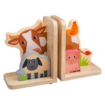 BIGJIGS - Дървени подпори за книги - Ферма (T0601)