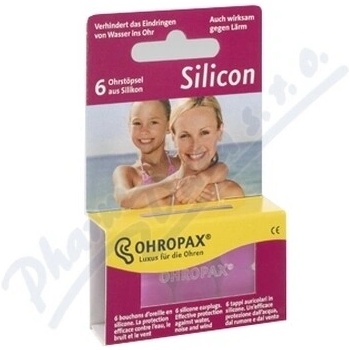 Ohropax Silicon Aqua Štuple na plávanie 3 páry