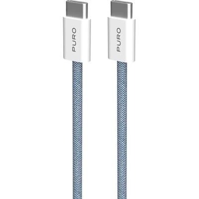 Puro elektrik Puro Fabrik 60W USB-C - USB-C кабел 1, 5 м - син (PUCCCFABK415MTBLUE)