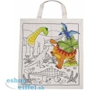 Goki Bavlnená taška na vymaľovanie Dinosaury