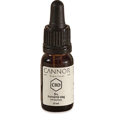 Cannor CBD Plnospektrální konopný olej 5% 500 mg 10 ml