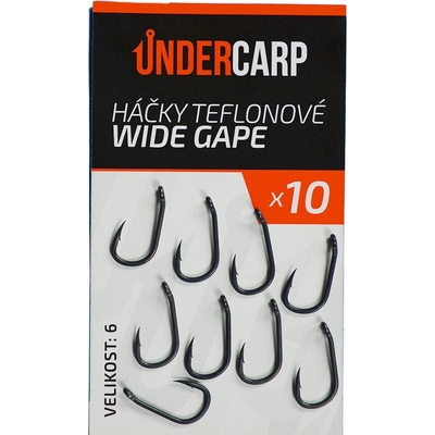 UnderCarp Teflonové bez protihrotu WIDE GAPE vel.4 10 ks