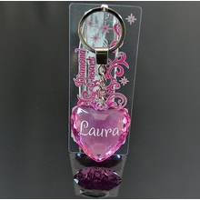 Prívesok na kľúče Diamond Heart LAURA