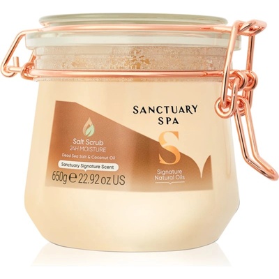 Sanctuary Spa Signature Natural Oils скраб със сол за подхранване и хидратация 650 гр