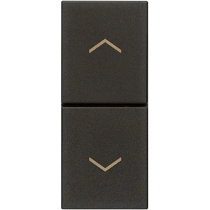 Vimar 30062. G Бутон за щори Linea, 1P NO + 1P NO 10 A 250 V~ 1М, Black, (VM30062.G)