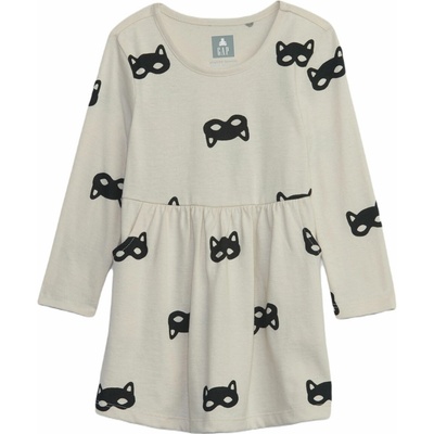 GAP dívčí šaty BABY béžová černá