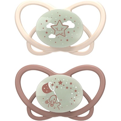 NIP Бебешка залъгалка NIP Green - My Butterfly Night, 0-6 м, 2 броя, бежова/кафява (4000821426146)