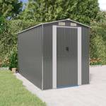 HABA Градинска барака светлосива 192x357x223 см поцинкована стомана (V3147440)