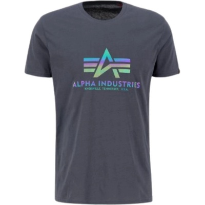 Basic T Rainbow Reflective GreyBlack