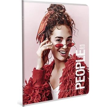 Image 1 of GIPTA Тетрадка People, бяла хартия, малки квадратчета, А4, 60 листа (6263)