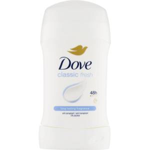 Dove Твърд дезодорант Dove AP 50ml Classic Fresh