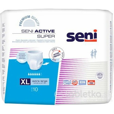 Seni ACTIVE SUPER Extra Large navliekacie nohavičky 10 ks