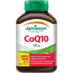 Jamieson Коензим Q10, 120 mg, 30 + 30 капсули, Jamieson