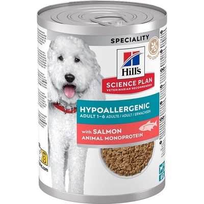 Hill's Science Plan Hypoallergenic консерва за кучета в зряла възраст с сьомга 363 г