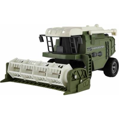 TEDDIES Kombajn RC plast 22 cm 27 MHz na baterie se světlem