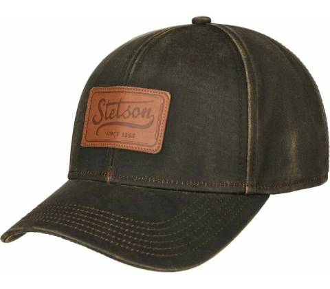 Stetson Leather Patch Baseball Cap