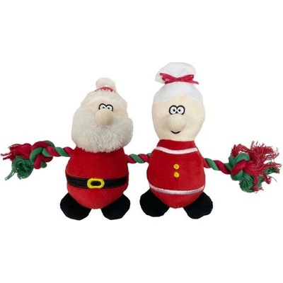 Happy Pet Europe plyš Rope Duo Mr a Mrs Claus 35 cm