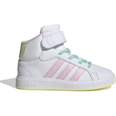 adidas Grand Court Mid cloud white/clear pink/ice yellow