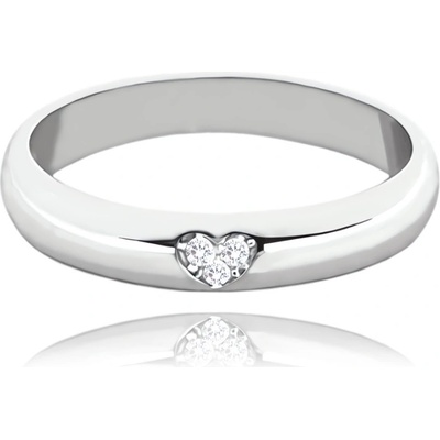 Minet JMAN0446SR Strieborný snubný prsteň s bielymi zirkónmi