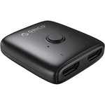 ORICO HDMI сплитер Orico HS2-A1, 2-Port Bi-Direction, 4K@60Hz, 18Gb/s - HS2-A1-BK-EP (HS2-A1-BK-EP)
