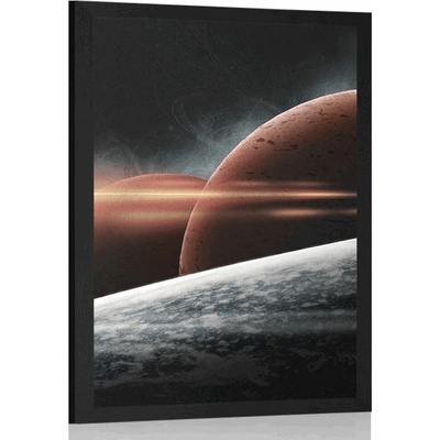 Plakát planety v galaxii - 20x30 no frame
