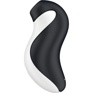 Satisfyer Orca - водоустойчив въздушно-вълнов клиторстимулатор (черно-бял)