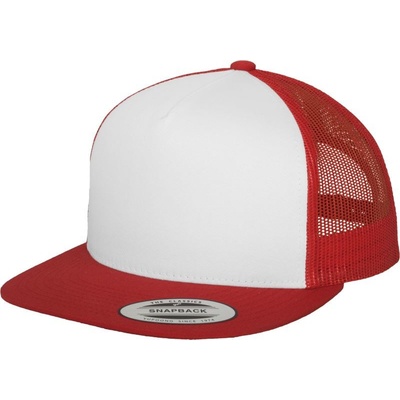 Flexfit 5 panelová Trucker 6006 red white red