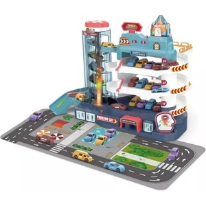Man Yuk Toys Многофункционален градски паркинг за коли - 45 см (3301a)