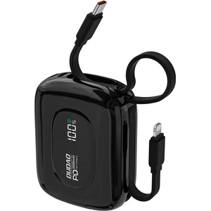 Dudao Външна батерия Dudao K32 10000 mAh с вграден USB-C/Lightning кабел - ч (10309098)