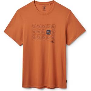 Rab Мъжка спортна тениска Rab Crimp Repeat Tee Sport shirt - Dark Melba (216-7516-0213)