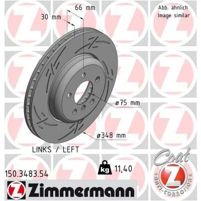 Brzdový kotúč ZIMMERMANN 150.3483.54 (150348354)