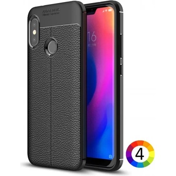 Image 1 of Xiaomi Mi A2 Lite Удароустойчив Litchi Skin Калъф и Протектор