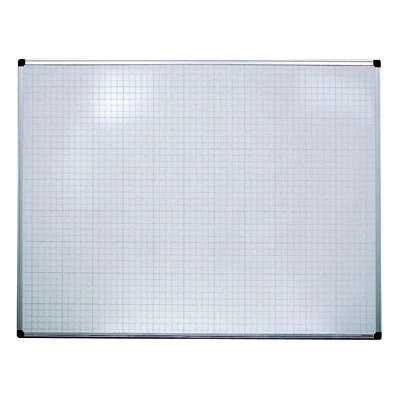 Bi-Office Tabule magnetická s rastrem - 90 x 120 cm, emailová