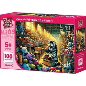 Art Puzzle Детски пъзел Art Puzzle от 100 части - Фабрика за играчки (35410) - ozone