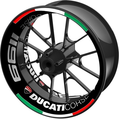 jednodílné polepy na kola DUCATI Corse 1199 černé – Hledejceny.cz