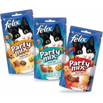 Purina Felix Party Mix Mixed Grill /лакомства за котка в зряла възраст/-60гр