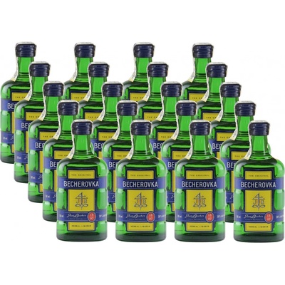 Jan Becher Becherovka Original 38% 0,05 l (čistá fľaša)