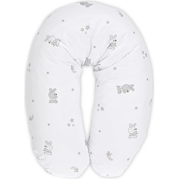 Lorelli Възглавница за кърмене Lorelli - Little Rabbits, 190 cm, сива (20810066601)