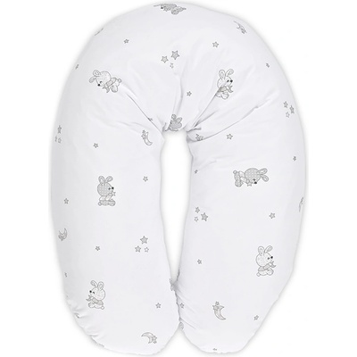 Lorelli Възглавница за кърмене Lorelli - Little Rabbits, 190 cm, сива (20810066601)