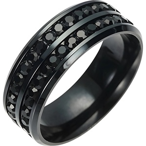 HARAHU Пръстен KE-17011 - Черен / 62mm KP17011