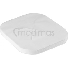 Medimas "X" - Jednorazové prikrývky otvoru masážného stolu 100ks biela